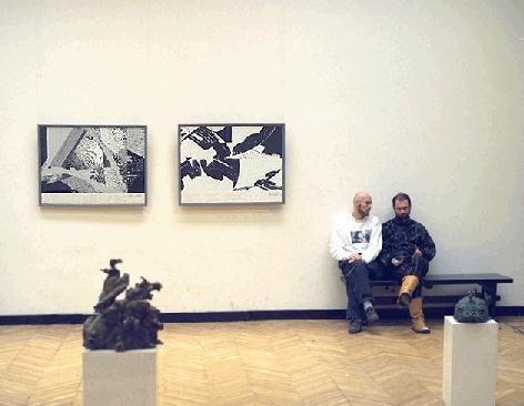 View at the exhibited graphics